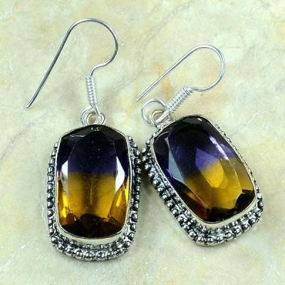 Ame 420b boucles pendants oreilles ametrine achat vente bijou argent 925