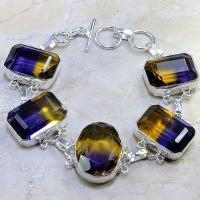 Ame 511d bracelet ametrine achat vente bijou argent 925