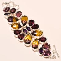 Ame 527a bracelet ametrine amethyste achat vente bijou monture argent 925