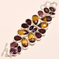 Ame 527d bracelet ametrine amethyste achat vente bijou monture argent 925