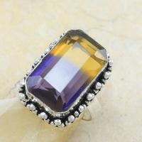 Ame 538b bague t62 ametrine achat vente bijou monture argent 925