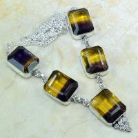 Ame 546a collier parure sautoir ametrine achat vente bijou argent 925