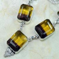 Ame 546b collier parure sautoir ametrine achat vente bijou argent 925