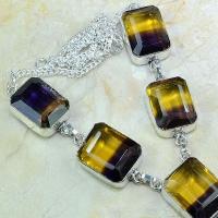 Ame 546c collier parure sautoir ametrine achat vente bijou argent 925