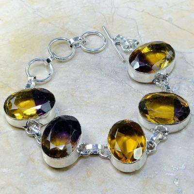 Ame 556b bracelet ametrine achat vente bijou monture argent 925