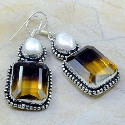 Ame 558a boucles pendants oreilles ametrine achat vente bijou argent 925