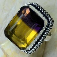 Ame 564c bague t60 ametrine citrine amethyste achat vente bijou monture argent 925