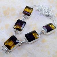 Ame 580d collier parure sautoir ametrine bolivie citrine amethyste achat vente bijou argent 925