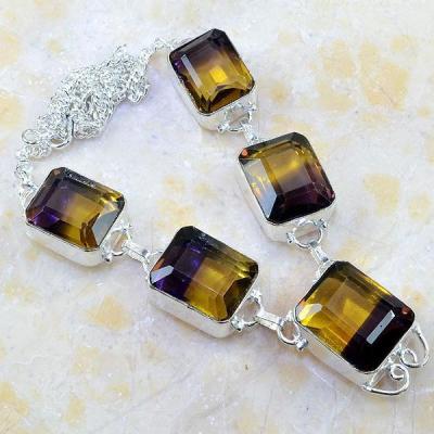 Ame 583a collier parure sautoir ametrine bolivie citrine amethyste achat vente bijou argent 925