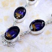 Ame 590b collier parure sautoir ametrine bolivie citrine amethyste achat vente bijou argent 925