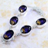 Ame 590d collier parure sautoir ametrine bolivie citrine amethyste achat vente bijou argent 925