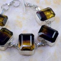 Ame 611c bracelet ametrine citrine amethyste bolivie achat vente bijou monture argent 925