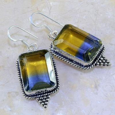 Ame 615b boucles pendants oreilles ametrine achat vente bijou argent 925