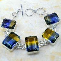 Ame 647d bracelet ametrine citrine amethyste bolivie achat vente bijou monture argent 925