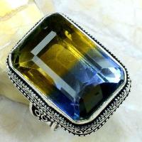 Ame 658b bague t59 ametrine citrine amethyste achat vente bijou monture argent 925