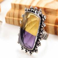 Ame 693b bague t61 ametrine citrine amethyste achat vente bijou monture argent 925