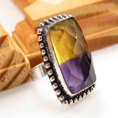 Ame 695a bague t56 ametrine citrine amethyste achat vente bijou monture argent 926