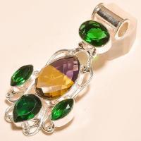 Ame 759b pendentif pendant ametrine peridot quartz achat vente bijou monture argent 925