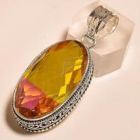 Ame 764b pendentif pendant ametrine tourmaline achat vente bijou monture argent 925