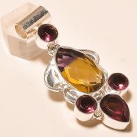 Ame 767a pendentif pendant ametrine amethyste achat vente bijou monture argent 925