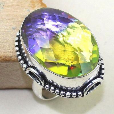 Ame 778a bague t60 ametrine amethyste citrine achat vente bijou monture argent 925