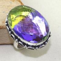 Ame 794b bague t59 ametrine amethyste citrine achat vente bijou monture argent 925