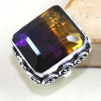 Ame 801a bague t57 ametrine amethyste citrine achat vente bijou monture argent 925