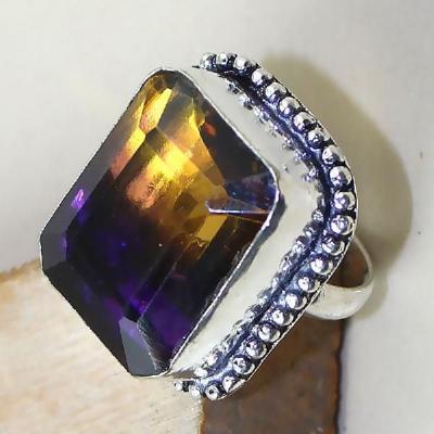 Ame 803a bague t52 ametrine amethyste citrine achat vente bijou monture argent 925