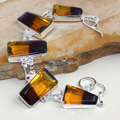 Ame 804a bracelet ametrine bolivie achat vente bijou monture argent 925