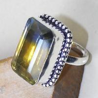 Ame 805c bague t62 ametrine amethyste citrine achat vente bijou monture argent 925