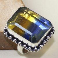 Ame 813b bague t58 ametrine amethyste citrine achat vente bijou monture argent 925