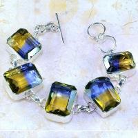 Ame 825a bracelet ametrine bolivie achat vente bijou monture argent 925