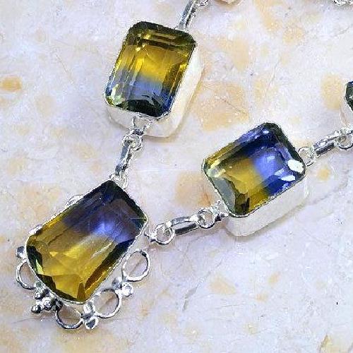 Ame 826b collier sautoir parure ametrine bolivie achat vente bijou monture argent 925