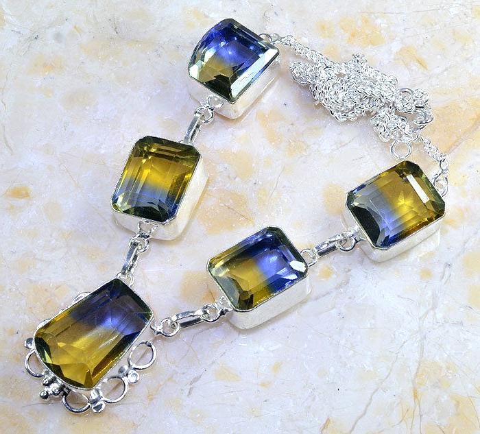 Ame 826d collier sautoir parure ametrine bolivie achat vente bijou monture argent 925