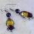 Ame 855a boucles oreilles pendant ametrine amethyste reiki achat vente mineraux