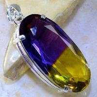 Ame 862a pendentif pendant ametrine pierre lithotherapie reiki achat vente mineraux