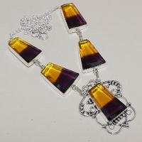 Ame 866a collier sautoir parure ametrine bolivie achat vente bijou monture argent 925