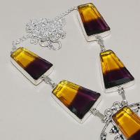 Ame 866c collier sautoir parure ametrine bolivie achat vente bijou monture argent 925