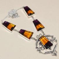 Ame 867a collier sautoir parure ametrine bolivie achat vente bijou monture argent 925