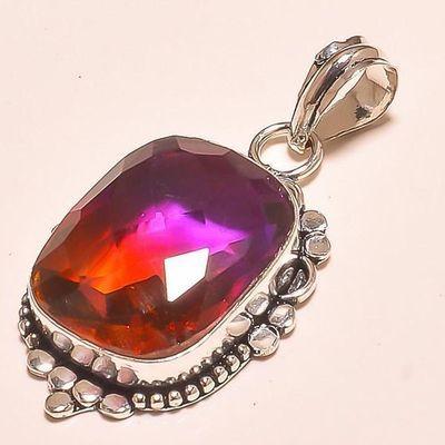 Ame 953c pendentif pendant ametrine bolivie amethyste achat vente bijou monture argent 925