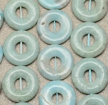 Amz 006b perles amazonite donuts achat vente loisirs creatifs creation bijoux