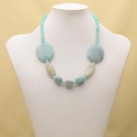 Amz 016b collier parure sautoir amazonite achat vente bijou argent 925