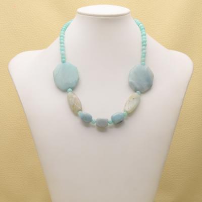 Amz 016a collier parure sautoir amazonite achat vente bijou argent 925