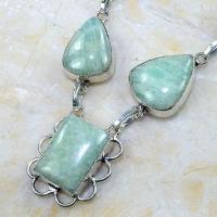 Amz 018b collier parure sautoir amazonite achat vente bijou argent 925