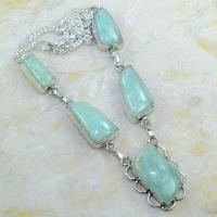 Amz 022a collier parure sautoir amazonite achat vente bijou argent 925