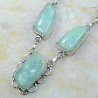 Amz 022b collier parure sautoir amazonite achat vente bijou argent 925