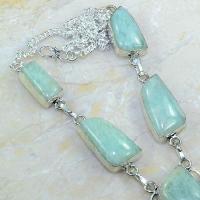 Amz 022c collier parure sautoir amazonite achat vente bijou argent 925