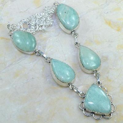 Amz 023a collier parure sautoir amazonite achat vente bijou argent 925