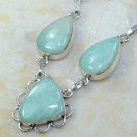 Amz 023b collier parure sautoir amazonite achat vente bijou argent 925