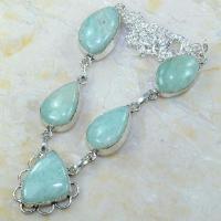 Amz 023d collier parure sautoir amazonite achat vente bijou argent 925